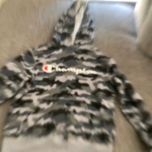 champion grey cami hoodie
